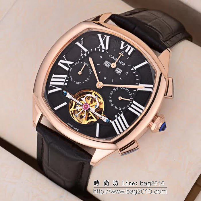 CARTIER卡地亞 新品上市 多功能 精品男士腕表 WSS0966